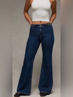 American Eagle High-Rise Flare Dark Blue Women’s Jeans